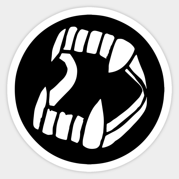 Plastic Fangs Fangs Sticker TeePublic